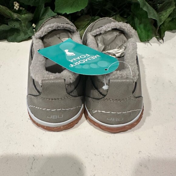 JBU By Jambu Womens Torino Gray Faux Fur Memory Foam Loafers 6M - Picture 8 of 12